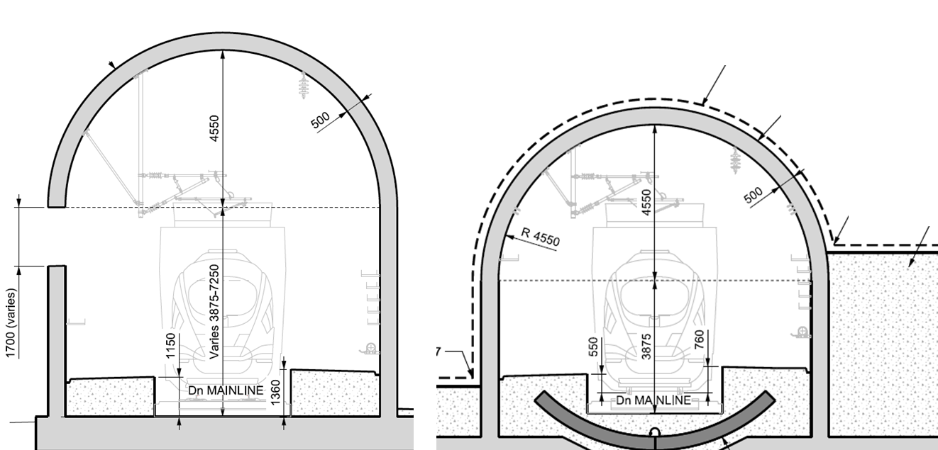 Diagrams of Chiltern hood sections 