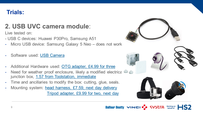 Picture of USB UVC camera module system