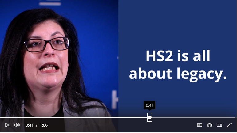 Image from We matter video with a personal viewpoint on how collaborative power HS2 has to raise the bar for health safety and wellbeing on future projects 