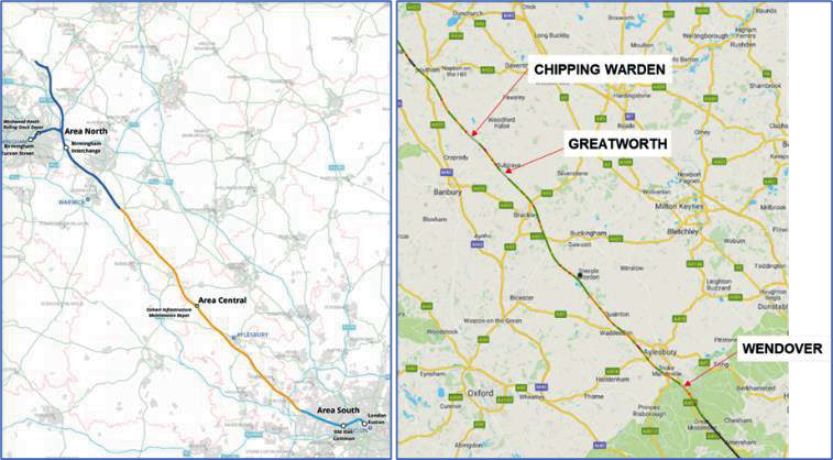 HS2 Phase One and Green Tunnel Location Plans