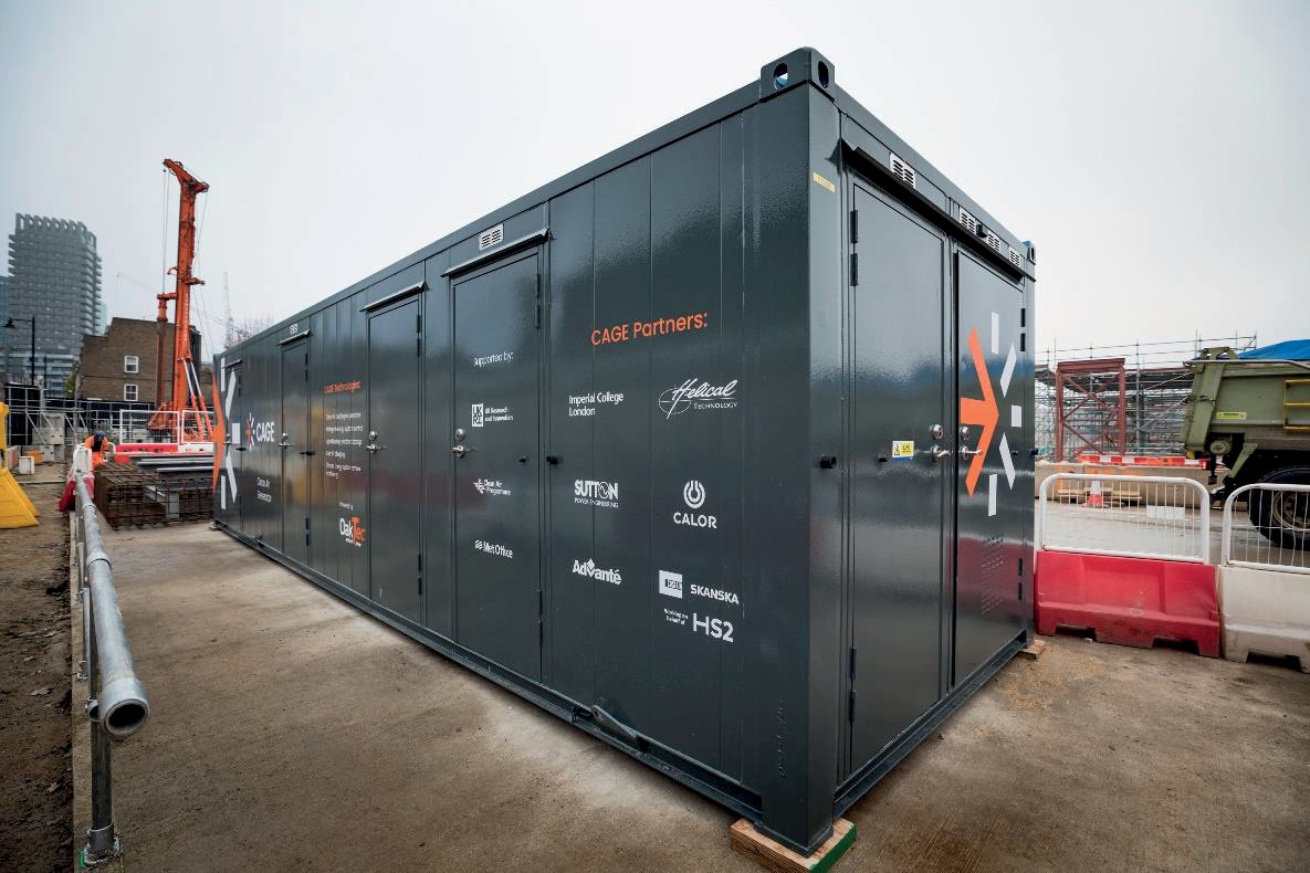 Picture of CAGE Hybrid Advanté welfare unit at HS2 Euston Station site