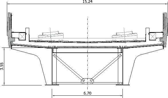 Diagram Small Dean Viaduct – Option 2 cross section
