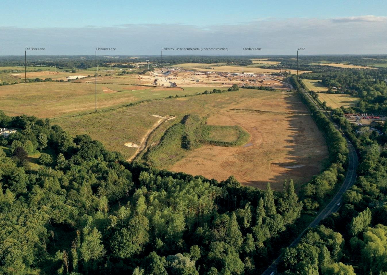 Drone image of CVWS looking north, September 2020