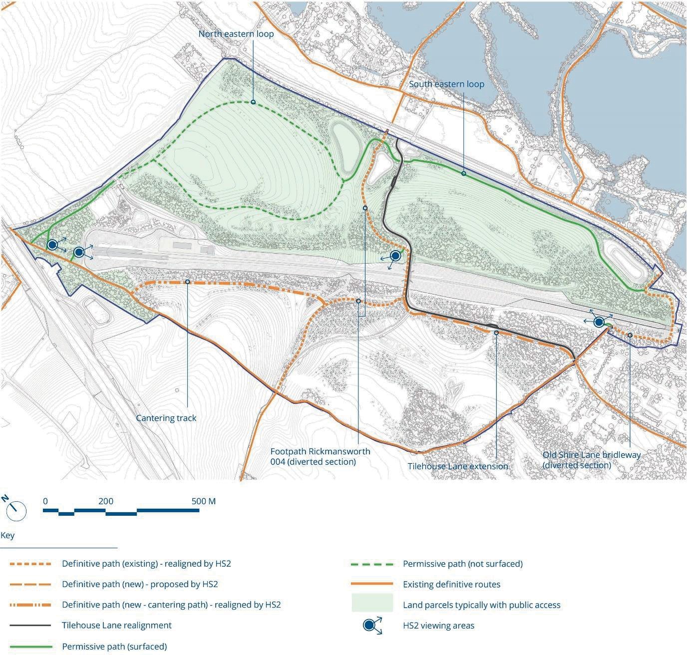 Map of  rights of way provision