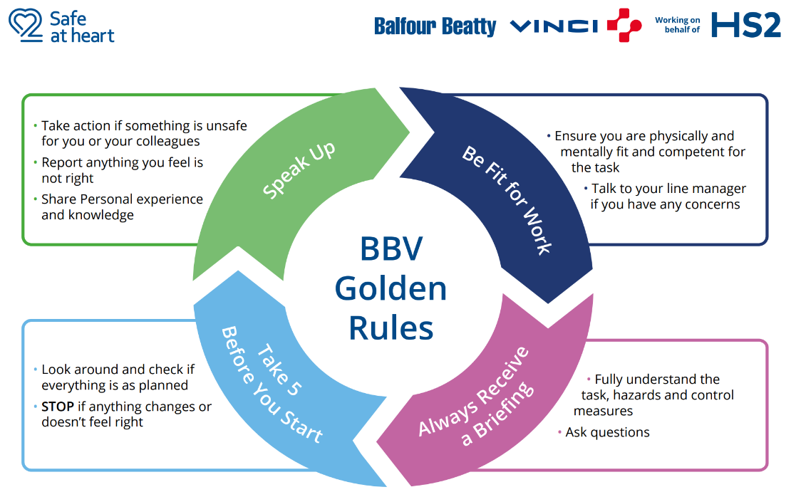 An image showing BBV golden rules 