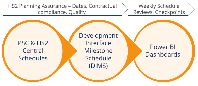 Diagram of DIMS development