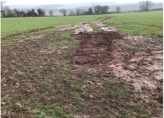 Picture of  of a soiled field 
