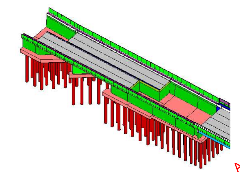 A 3D drawing of a bridge

