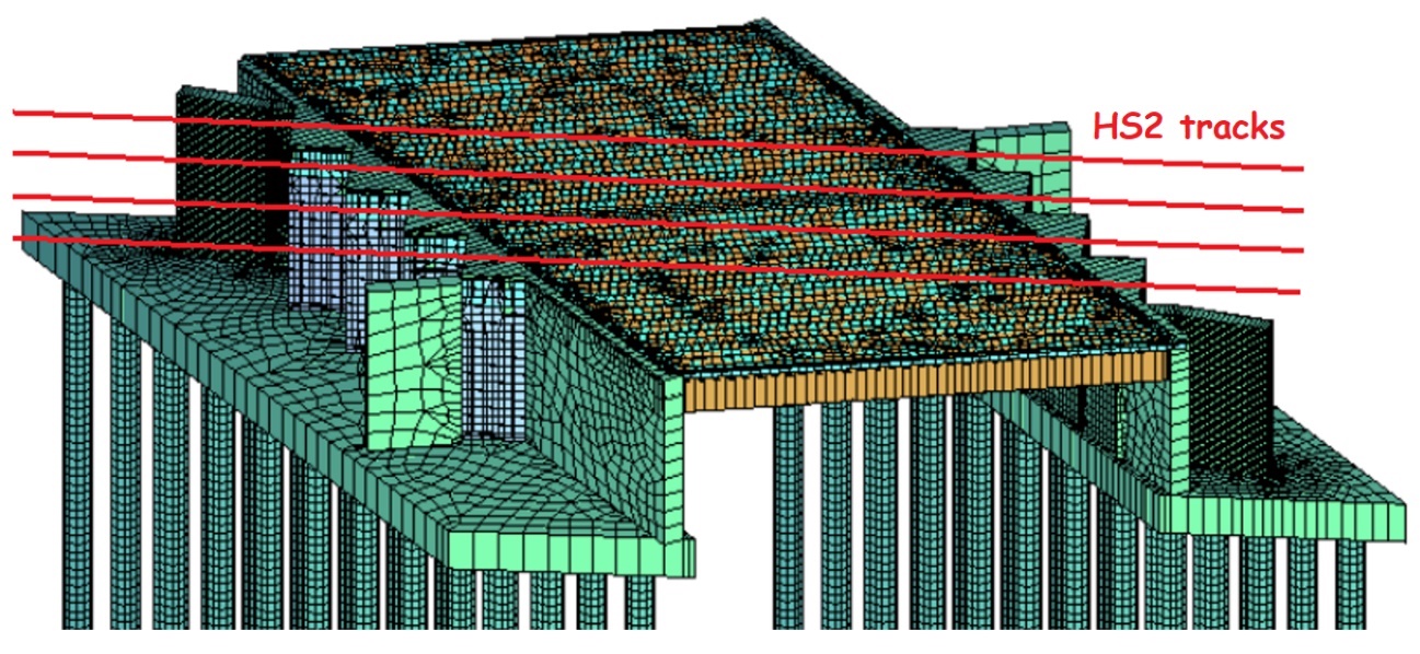 Picture of 3D model of reinforced concrete wedges

