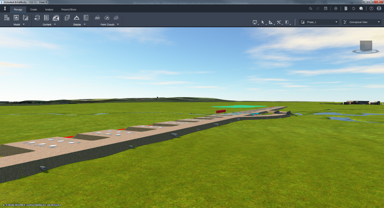Picture of 3D view within InfraWorks