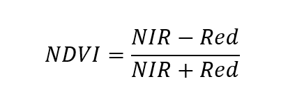 Equation created using NDVI data 