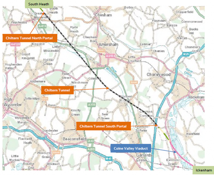 Hs2 Chiltern Tunnel Route Map   F2 840x688 